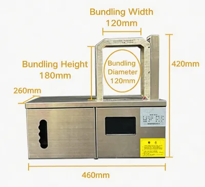 ケーブルスプールコイルプラスチックOPPテープ結束機 JW-1216 Thumb