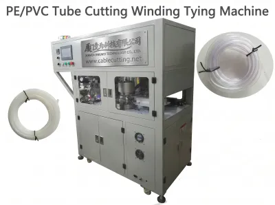 PE/PVCフレキシブルチューブ自動切断・巻線・結束機 02SL - 自動切断巻き取り結束機