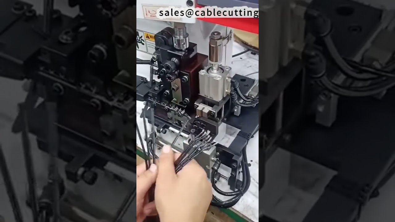 並行線剥線・圧着機 デュアル圧着 高効率！工場自動化・DIYに #工場 #機械 #DIY