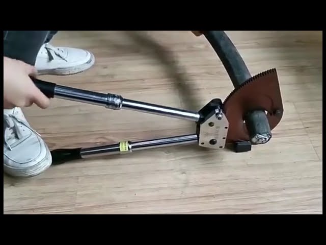 電気・工業用 太径ケーブルカッター 携帯ラチェット式 ワイヤーカット工具