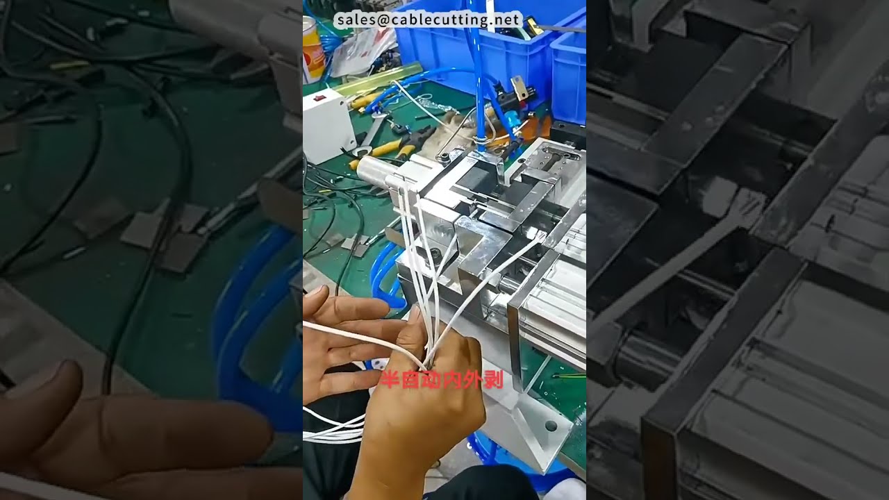 【工場・DIY向け】データケーブル半自動内外面皮むき機 | ハーネス加工機 #工場 #機械 #自作