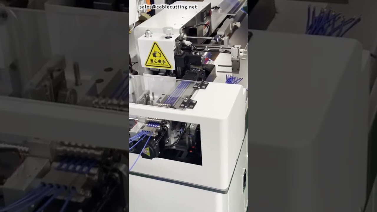 Multi Function Terminal Crimping and Tinning Machine #machine #cablewirestrippingmachine #factory