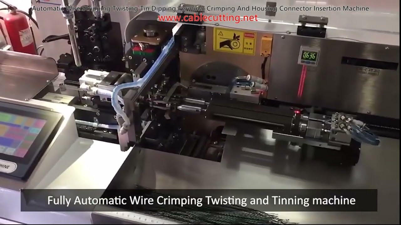 Automatic Wire Stripping Twisting Tin Dipping Terminal Crimping And Housing Connector Insertion