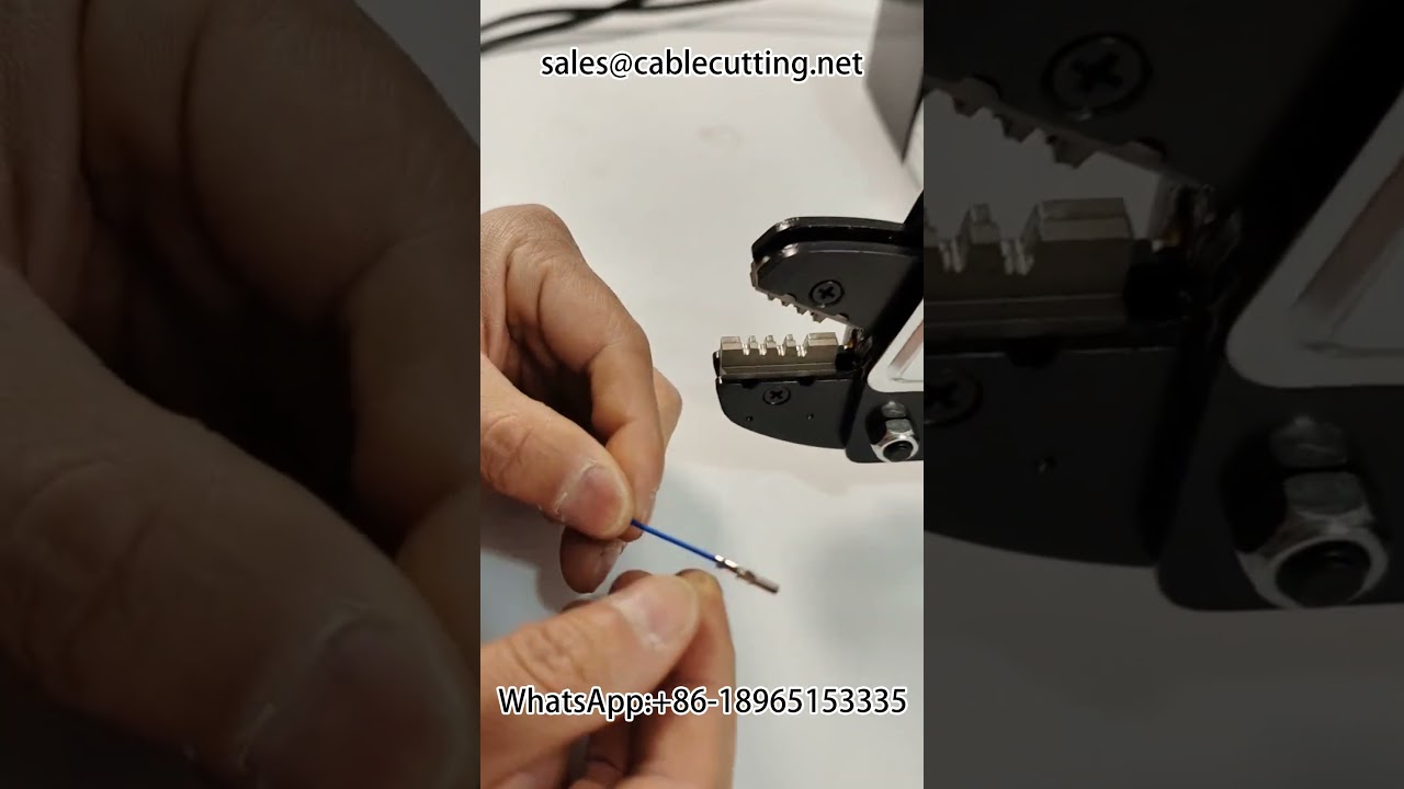 Electric Terminal Crimping Machine with Interchangeable Moulds