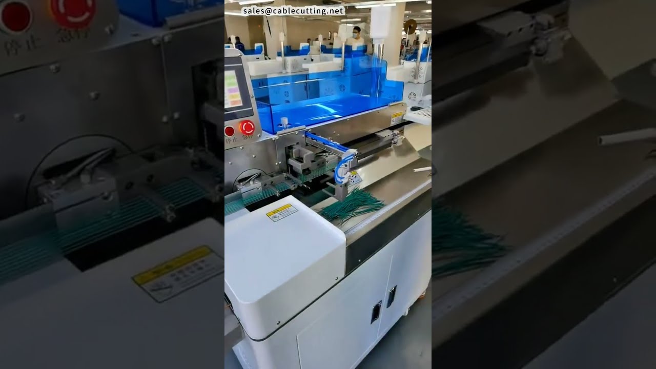 【工場】双頭ディップティンニングマシンで8本26AWG線を同時処理！設定完了 #機械加工 #DIY