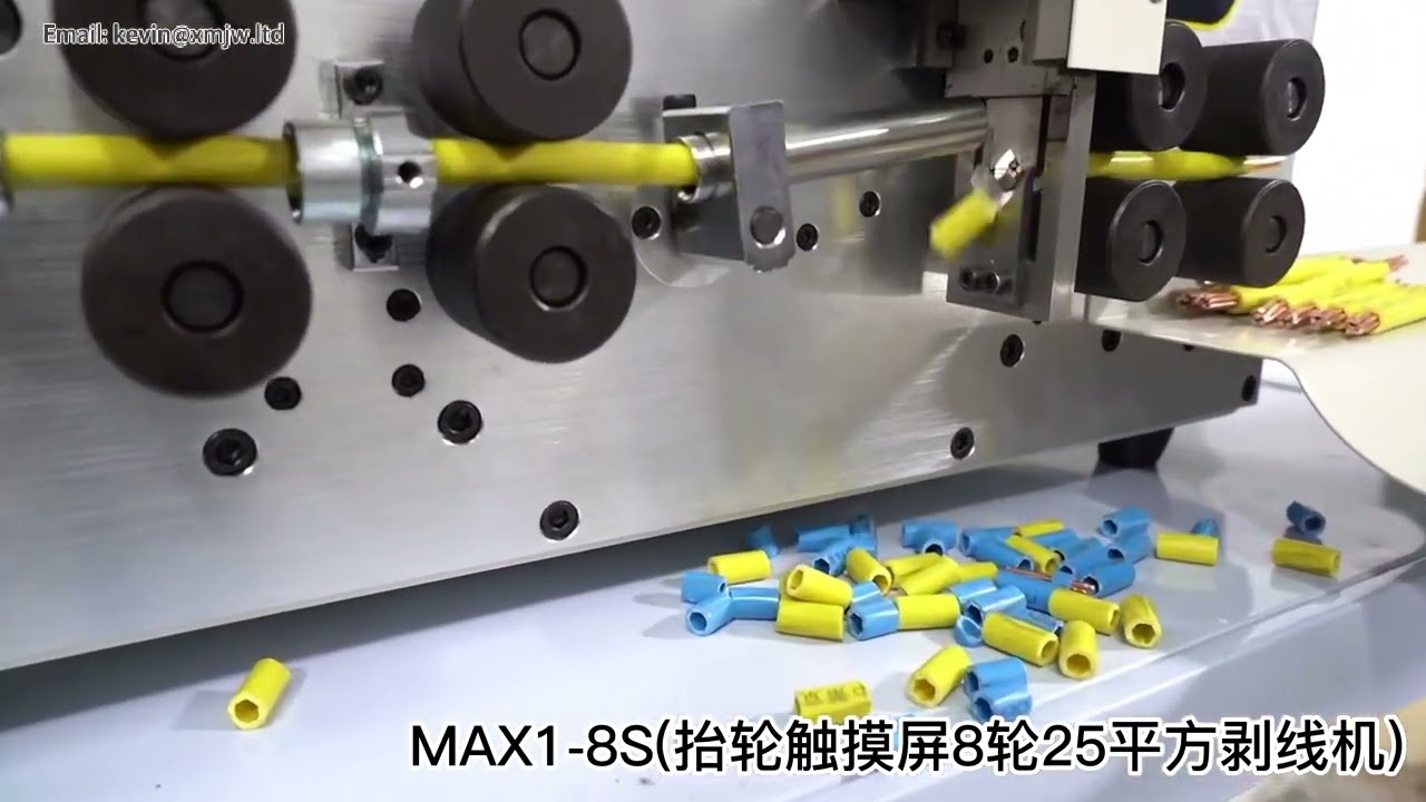 4.3インチタッチスクリーン搭載 SWT508 MAX-1 8輪コンピュータ自動電線剥離機 0-2AWG対応