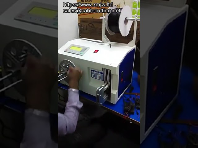 半自動USBデータケーブル8の字・O字巻き結束機 HDタッチスクリーン搭載