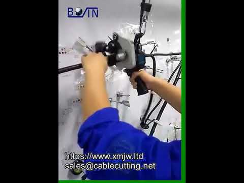 ハンドヘルド型ケーブルハーネステーピングマシン｜1608モデルで実演