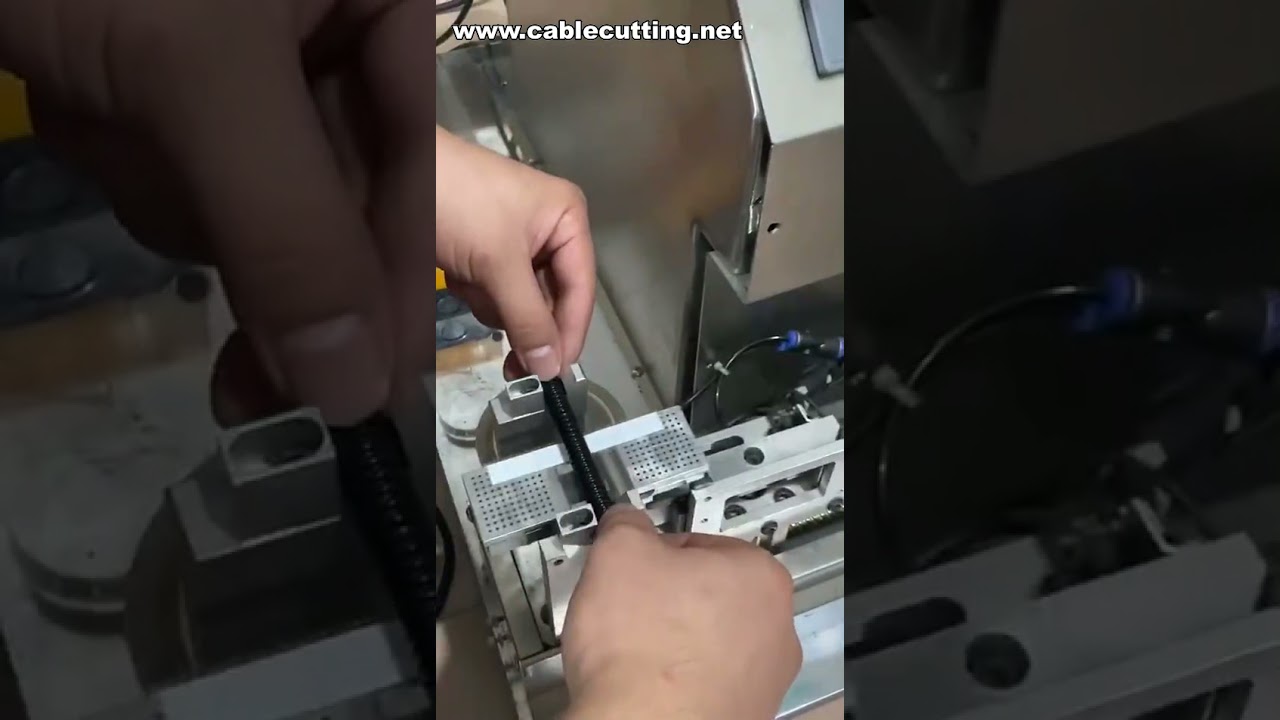 スチールワイヤーホース用ラベリングマシン | 自動ラベル貼り機 | 折り畳みラベル対応