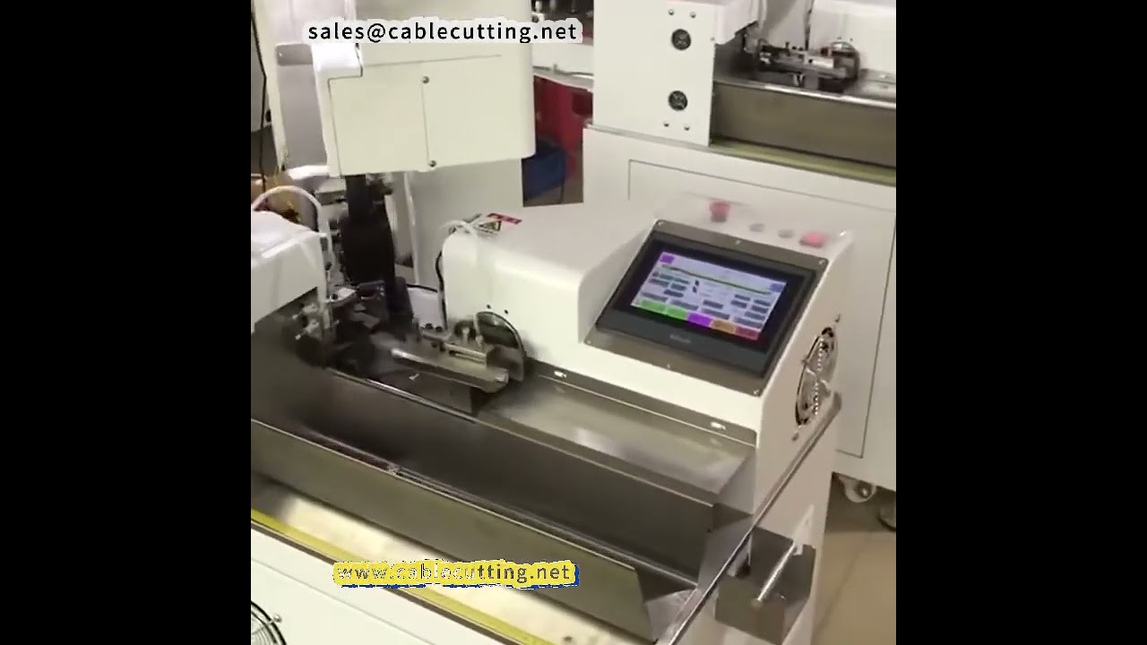 生産性向上！自動5線単頭ワイヤー端末浸漬機2