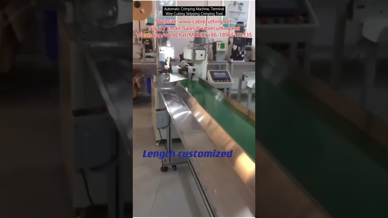 Automatic Crimping Machine for Terminal Wire Cutting, Stripping, and Crimping