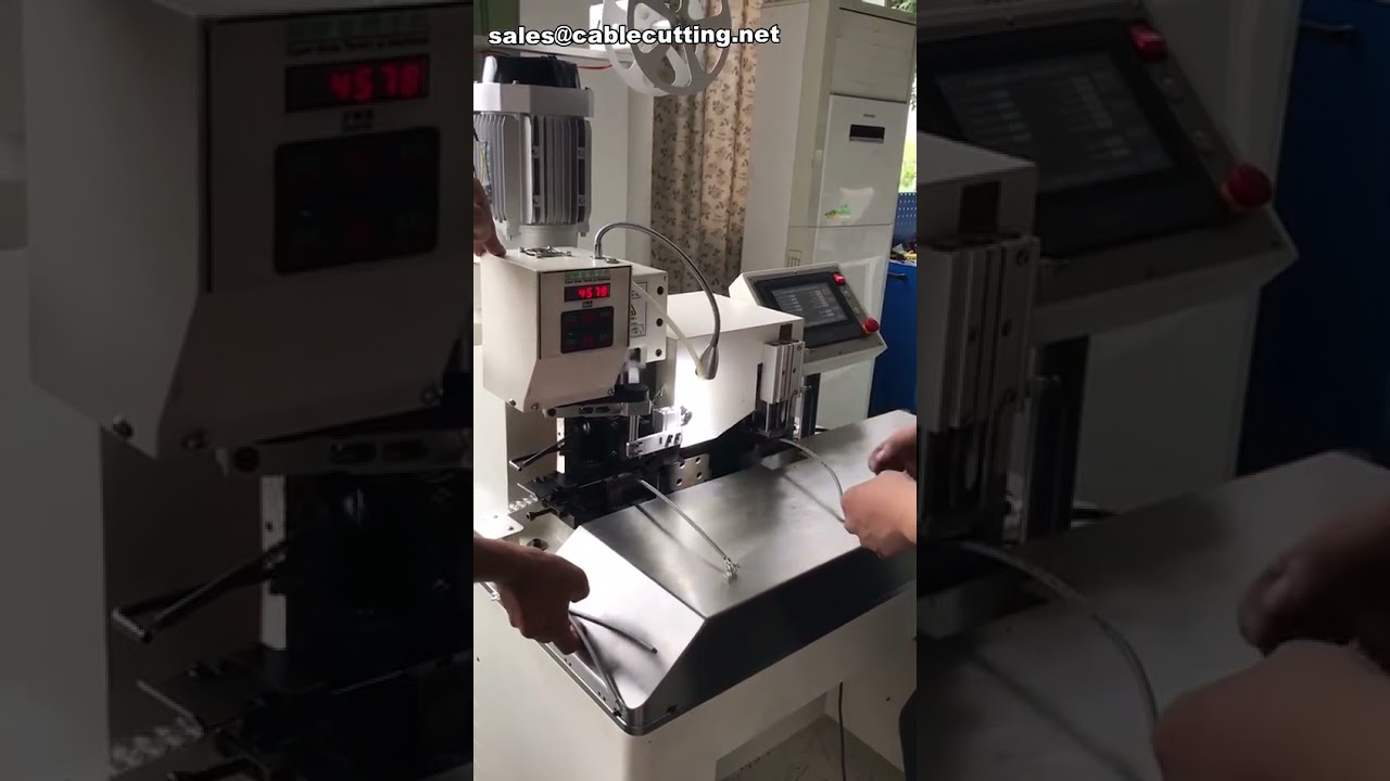 多芯シース線の高速剥線・端子圧着機 | 自動ワイヤー加工を効率化