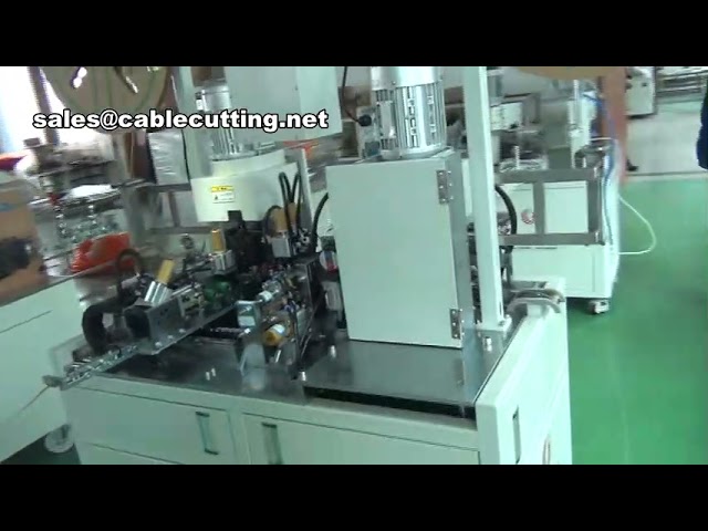 自動64ピンIDCケーブル圧着機｜アンテナコネクタ・リボンケーブル高速加工機