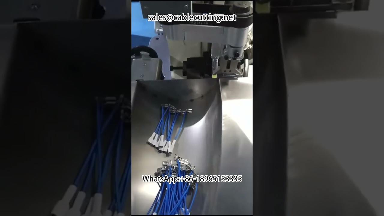 自動二頭圧着機（耐摩耗シース剥離機一体型）｜ワイヤーハーネス組立設備