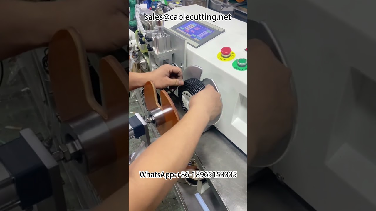 自動メートルカウント・巻線・結束機：大ロールワイヤーハーネス加工設備