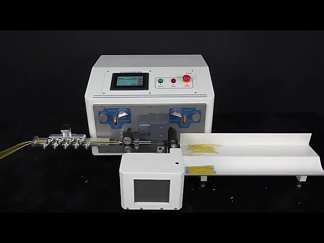【最新】0.1～6mm²対応 タッチスクリーン式 自動電線剥線・撚り機 806N ダブルワイヤライン