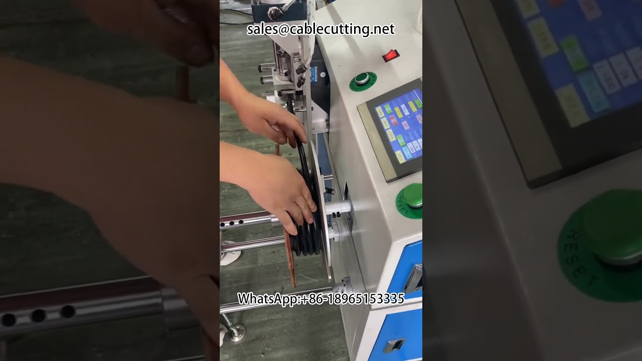 床置き型自動メーター計数・列切断・巻取り・結束機　#メーター計数