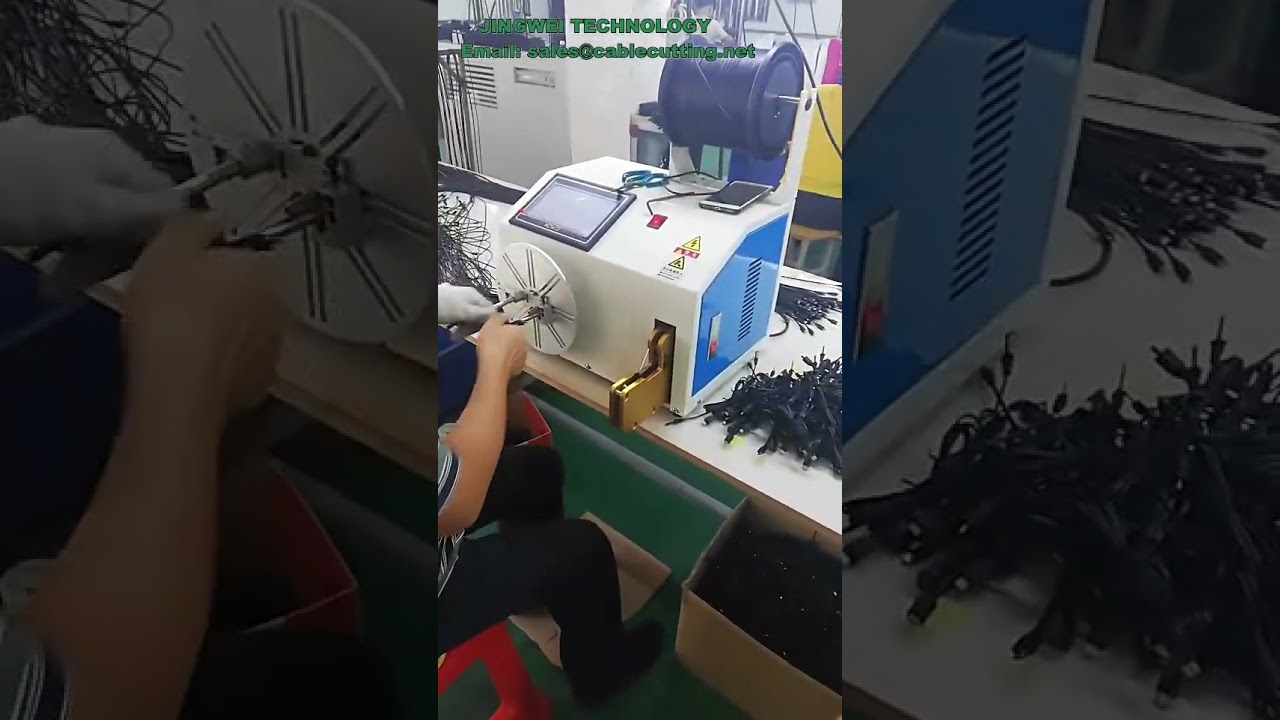 【高効率】自動ケーブル巻き取り機＆結束機 - ワイヤー結束・巻き取りが一度に完成