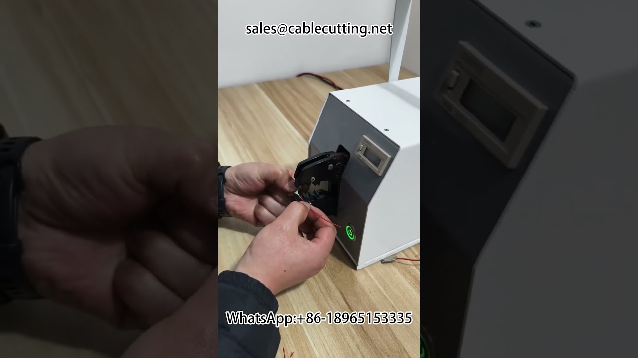 細線端子を高速圧着！電動端子圧着機で0-14AWG対応の精密加工
