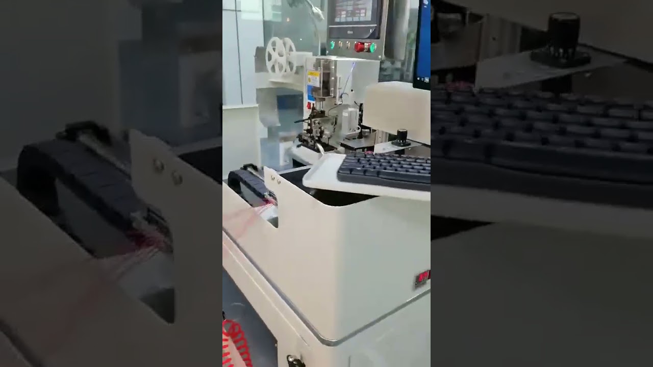 全自動シングルヘッド錫ディップマルチステーション端子圧着機（プラグイン端子対応）
