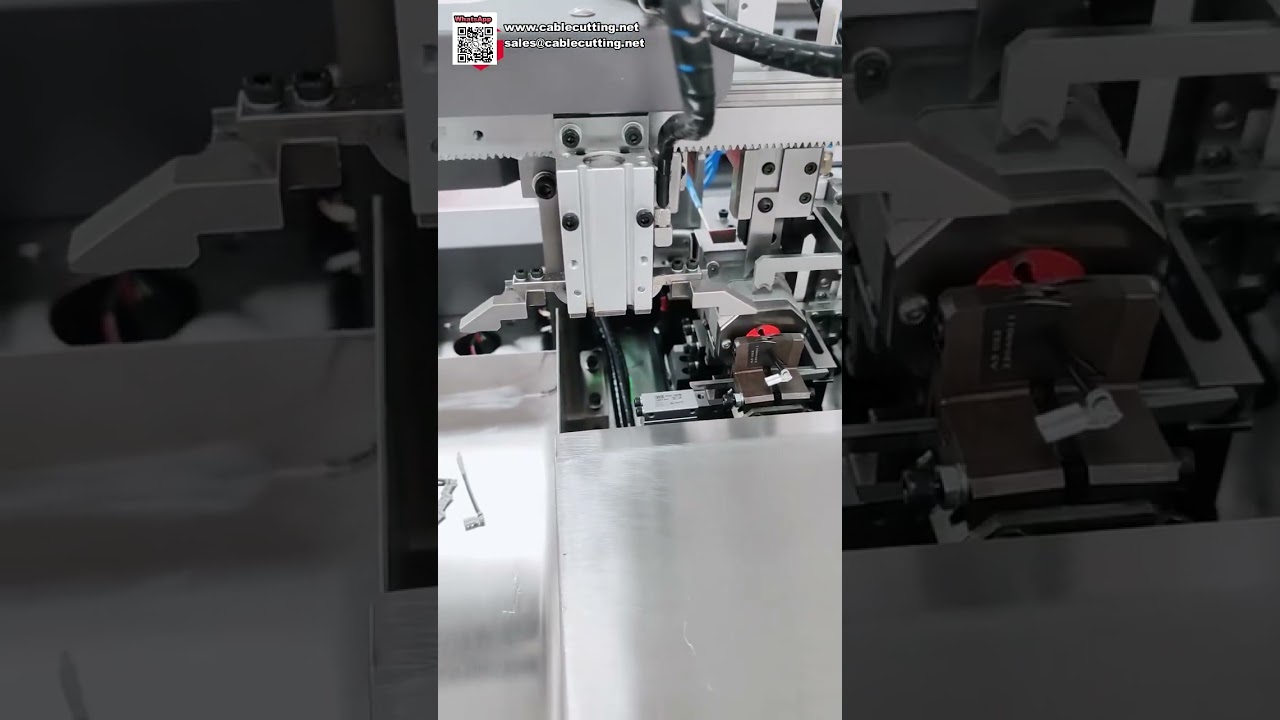 自動端子圧着・熱収縮チューブ挿入・ワイヤー予備はんだ付け機 - ショート
