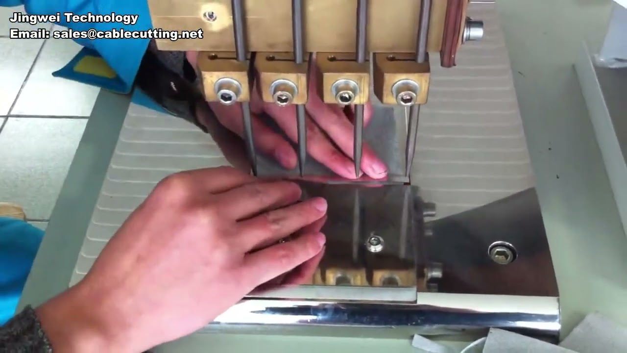 鋼線ロープ コーンヘッド溶着機｜ワイヤーロープケーブルロック溶着機