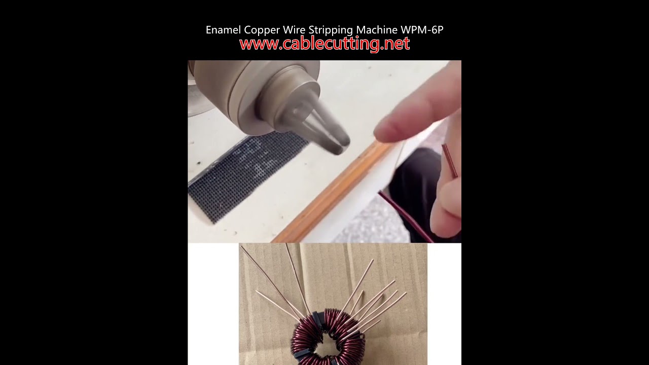 工場自動化に最適！エナメル銅線皮むき機 WPM-6P