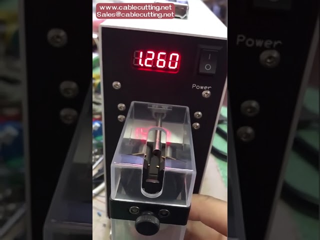 自動電動空気圧ワイヤーストリッピングマシン 0.03mm～4mm 皮むき・切断機