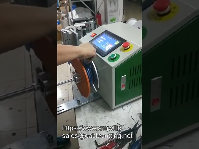 Semi automatic Wire And Cable Length Measurement Cutting Winding Machine Convenient Winding Machine