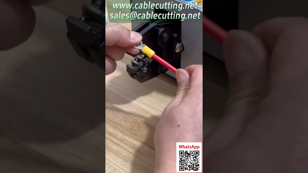 【25mm²対応】エアー式圧着機 0.25～16mm²、2.5トン圧着力、金型交換で多種端子に対応 #端子圧着機