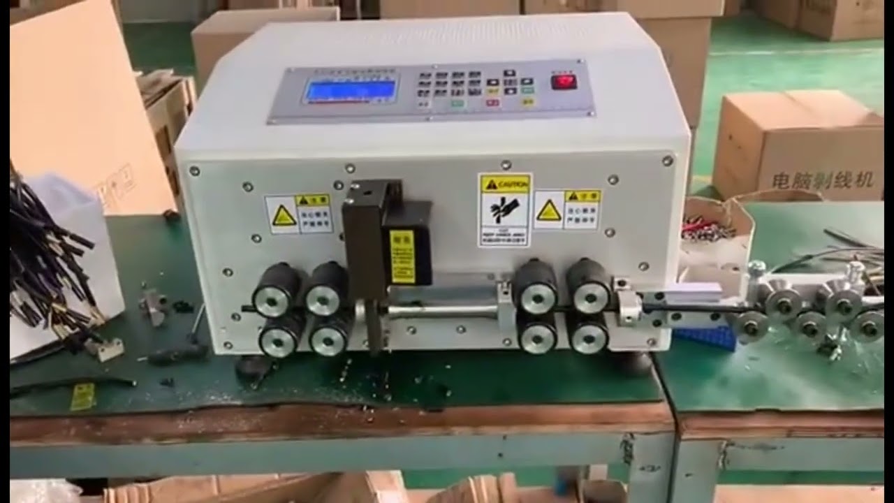 35平方対応！自動コンピュータ電線被覆剥離・切断機 - 高速精密加工