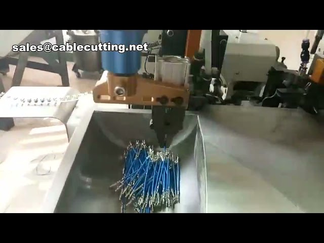 両頭式フルケーブル自動皮むき・切断・端子圧着機 | 電線端子圧着機
